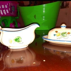 Vintage Cream & Butter set